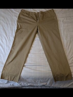 O'Connell's Plain Front British Khaki Chinos 42x32
